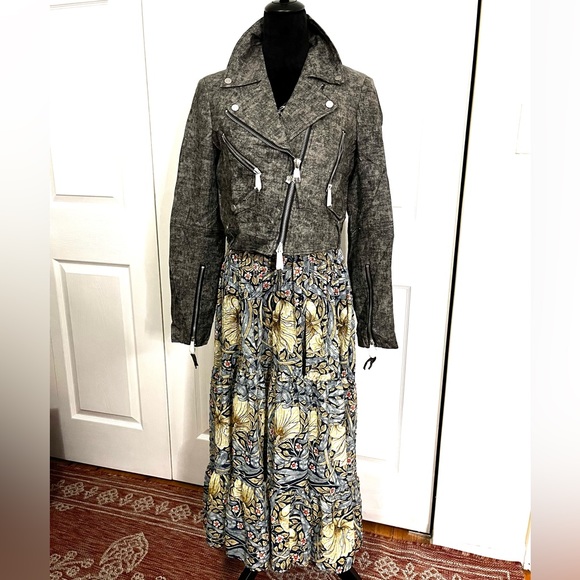 Anthropology Adroit Atelier Faux Leather Moto Jacket sz 2, flawed - Picture 15 of 15